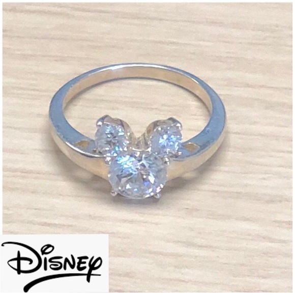 Disney Jewelry - Disney Mickey Mouse 925 silver CZ ring